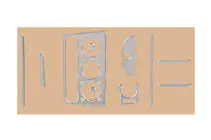 Opel Tigra 1994–2001 Dashboard sierlijsten (aluminium) foto 1