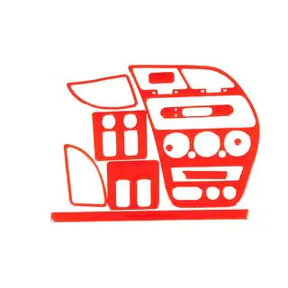 Dashboardpanelen bekleding 1997-2001 (rood)