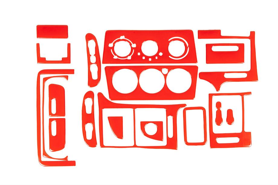 Opel Vectra B 1995–2002 Dashboard sierpanelen 1995-1999 (rood) Image