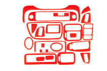 Honda Civic 1995–2001 Dashboard sierpanelen (rood) foto 1