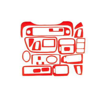 Dashboard sierpanelen (rood) Honda Civic 1995–2001