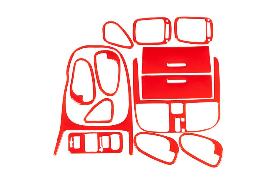 Mitsubishi Carisma 1995–2004 Dashboardpanelen afdekstrips 1999-2003 (rood) Image