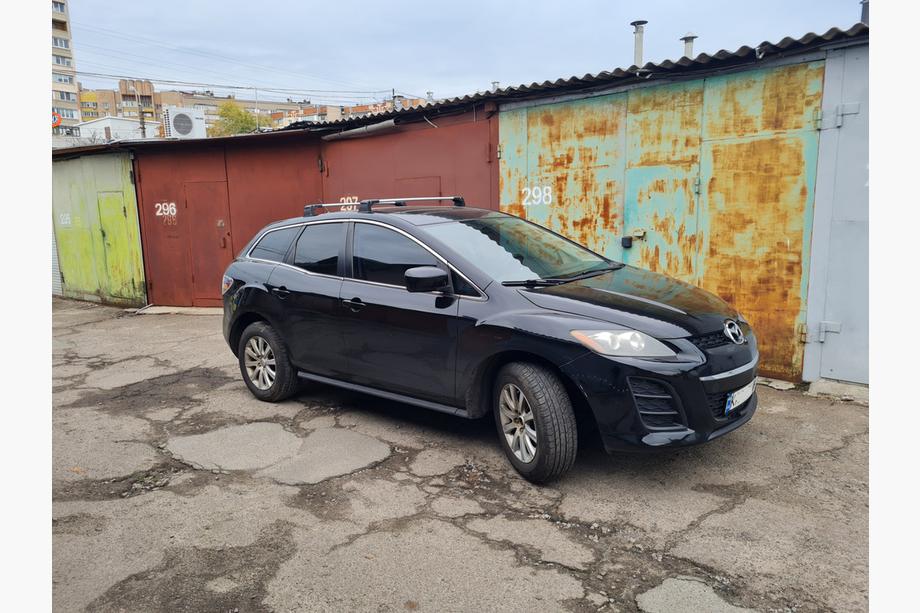 Mazda CX-7 2006–2012 Dakdragers (dwarsdragers) voor vaste bevestigingspunten, afsluitbaar Wingbar V3 (2 st.) Image