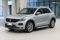 Volkswagen T-Roc 2017–2025 Side steps Allmond Grey (set van 2, aluminium) foto 1