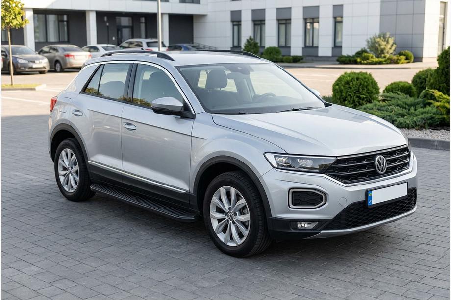 Volkswagen T-Roc 2017–2025 Tayga Black zijtreden (set van 2, aluminium) Foto 1