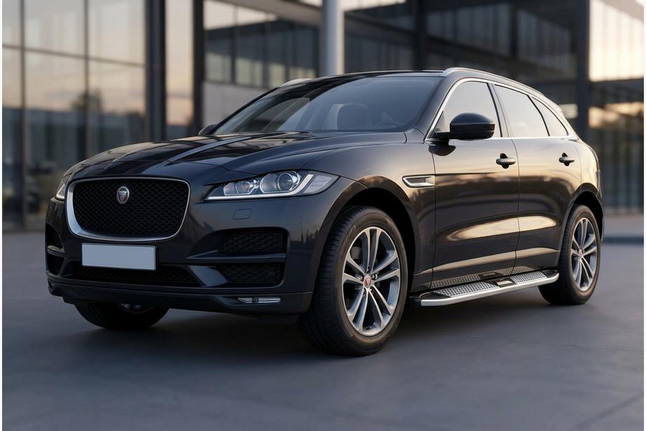 Jaguar F-PACE 2016– Mevsim Grey side steps (2 stuks, aluminium) Foto 1