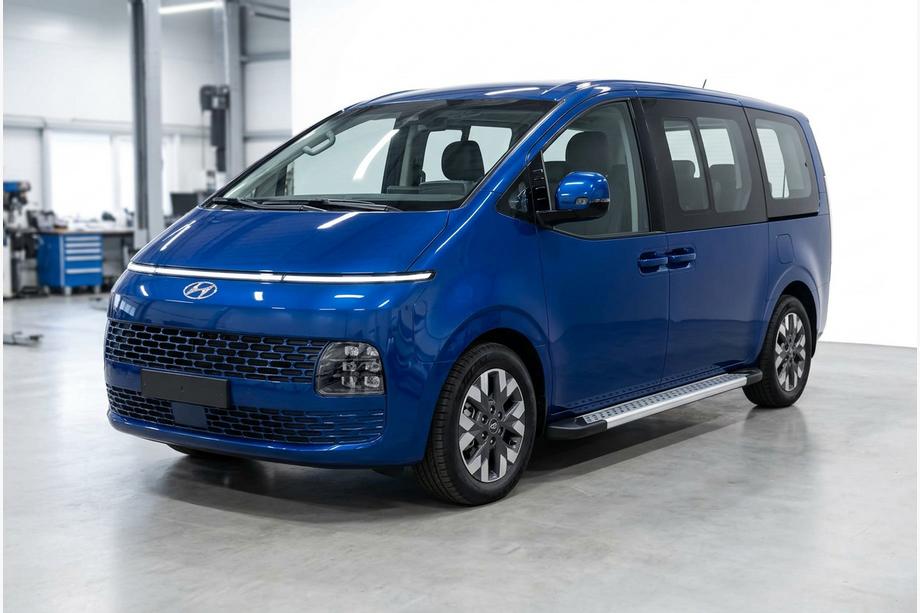 Hyundai Staria 2021– Zijdrempels Vision New Grey (set van 2, aluminium) Image