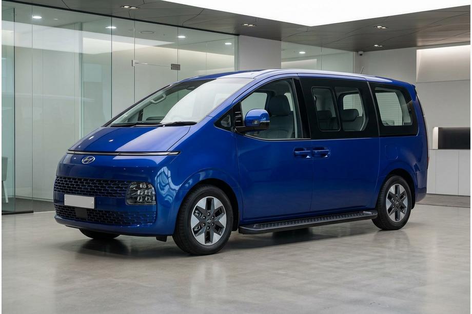 Hyundai Staria 2021– Allmond Black side steps (2 st., aluminium) Image