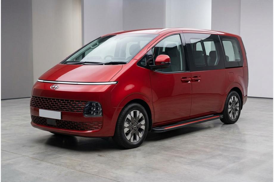 Hyundai Staria 2021– Side steps Maya Red (2 stuks, aluminium) Image