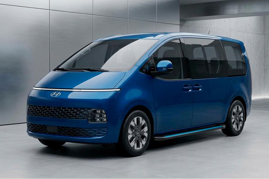 Hyundai Staria 2021– Maya Blue zijtreden (2 stuks, aluminium) Foto 1