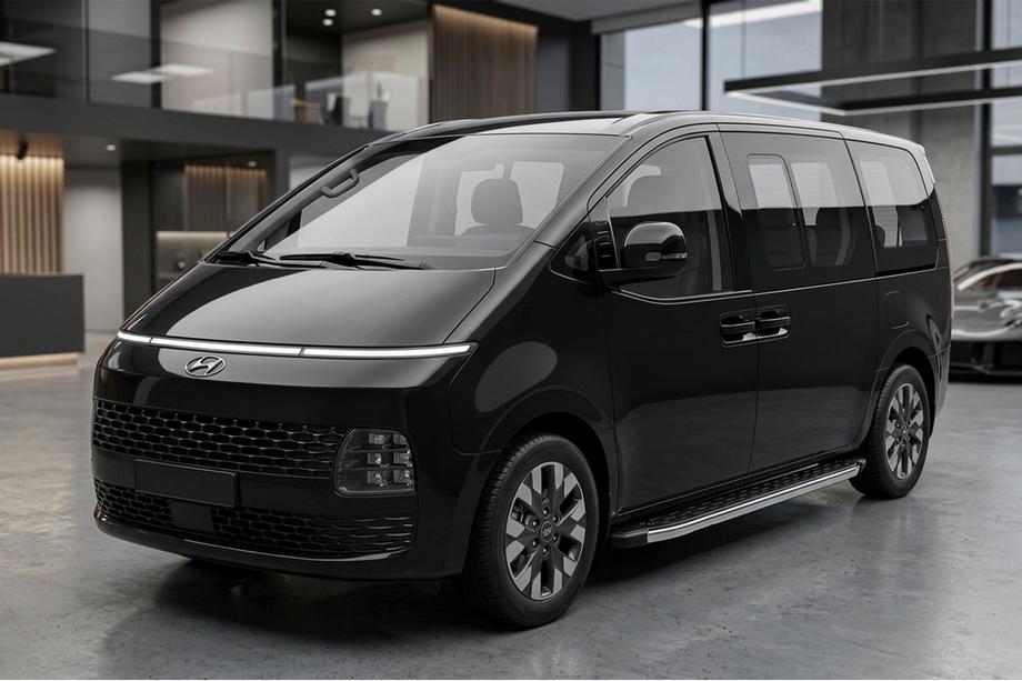 Hyundai Staria 2021– BlackLine zijsteps (2 stuks, aluminium) Image