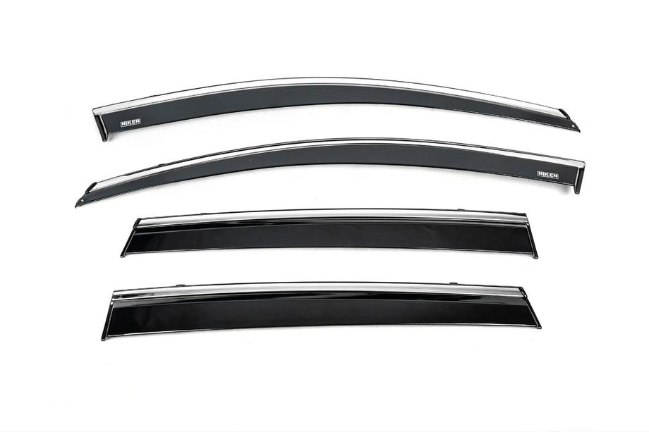Honda CRV 2017–2022 Raamwindschermen met chromen sierlijst (set van 4, Niken) Image