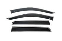 Nissan Navara/NP300 2016– Raamwinddeflectoren met chroomlijst (4 stuks, Niken) foto 1