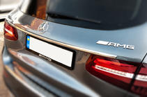 Mercedes GLC X253 2015–2022 Chromen sierlijst boven de kentekenplaat (RVS) foto 1