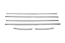 Ford Mondeo 2008–2014 Onderste raamlijsten (6 st., RVS) 6 stuks, OmsaLine - Italiaans roestvrij staal foto 2