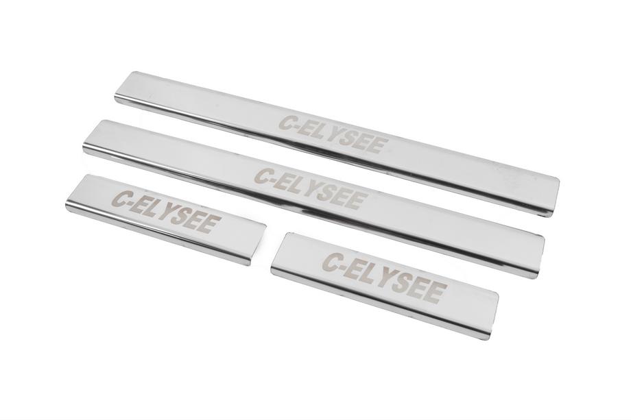Citroen C-Elysee 2013–2022 Carmos V2 instaplijsten (4 stuks, RVS) Foto 2