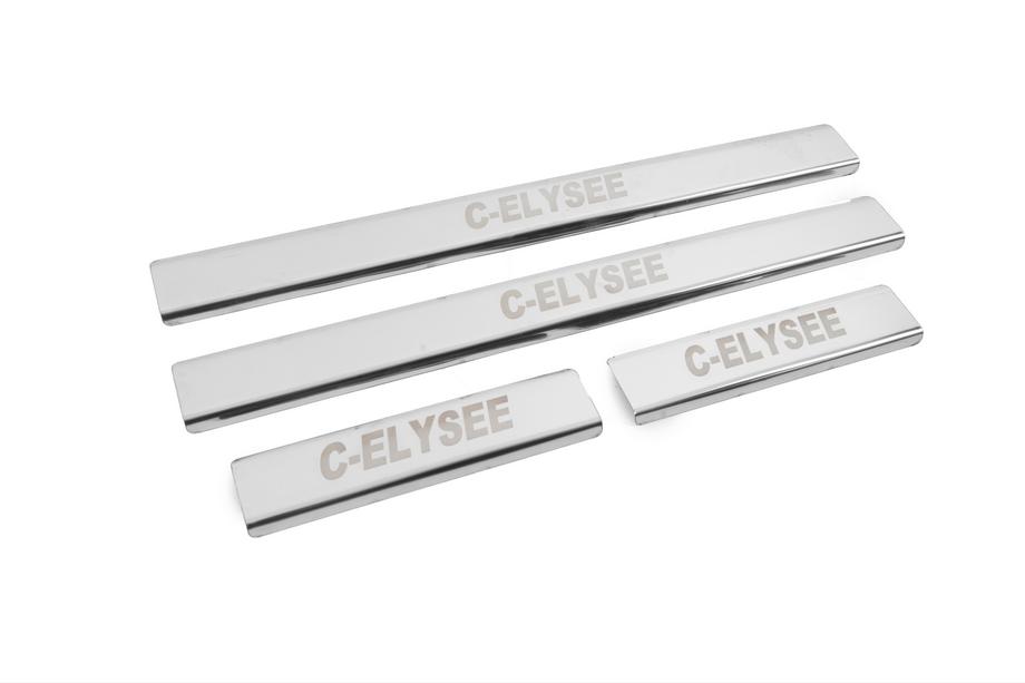 Citroen C-Elysee 2013–2022 Carmos V2 instaplijsten (4 stuks, RVS) Foto 3