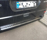Mercedes Viano 2004–2014 Achterbumperbeschermer met omgezette rand (Carmos V2, RVS) foto 2