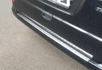 Mercedes Viano 2004–2014 Achterbumperbeschermer met omgezette rand (Carmos V2, RVS) foto 1