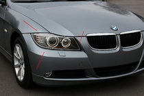 BMW 3-serie E90/E91 2005–2011 Koplampcovers (set van 2, kunststof) foto 1