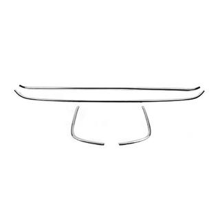 RVS sierlijsten voor bumpergrille 2018+ (4-delig) Ford Custom 2013–2022 foto 2