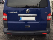 Volkswagen T5 Transporter 2003–2010 Sierlijst boven kenteken voor achterklep (met opschrift, RVS) Carmos - Turks staal foto 1