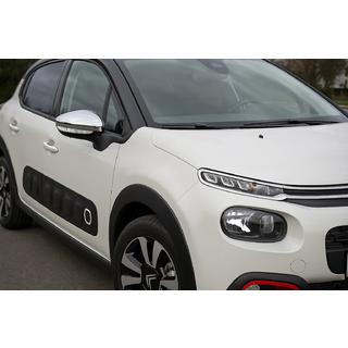 Spiegelkappen (2 stuks, RVS) Citroen C-3 2016–2023 foto 1