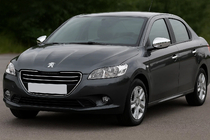 Peugeot 301 2012– RVS spiegelkappen (set 2 stuks) foto 1