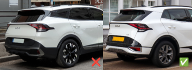 Kia Sportage 2021– Raamdeflectoren met chromen sierlijst Niken (voor SWB, 4 stuks) foto 9