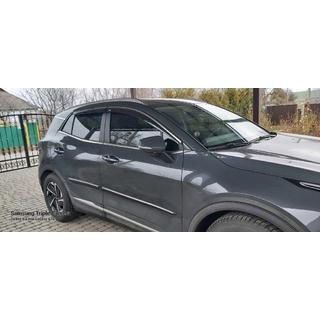 Raamdeflectoren met chromen sierlijst Niken (voor SWB, 4 stuks) Kia Sportage 2021– foto 4