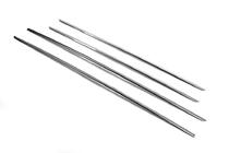 Universele onderste deurlijsten (set 4 st., RVS) 105 cm x 3 cm, 80 cm x 3 cm foto 2