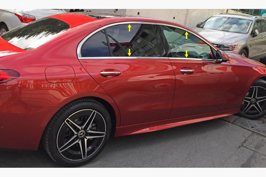 Mercedes C-klasse W206 2022– Volledige raamomlijsting (RVS) Image