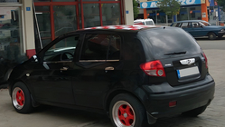 Hyundai Getz 2002– Buitenste RVS raamlijsten (set van 6) Carmos - Turks staal foto 4