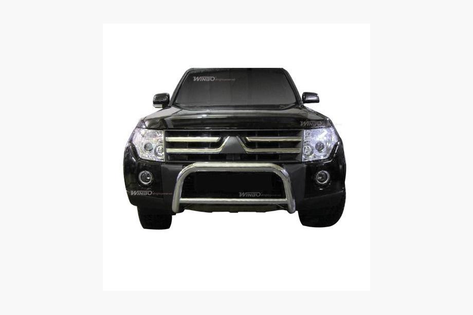 Mitsubishi Pajero Wagon IV 2006–2021 Bullbar A126142 (zonder bevestigingsbeugels, RVS) Image