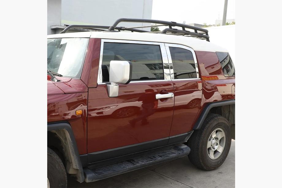 Toyota FJ Cruiser 2006–2022 Set raamstrips (RVS, 16-delig) Foto 5