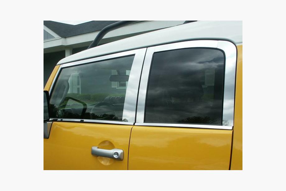 Toyota FJ Cruiser 2006–2022 Set raamstrips (RVS, 16-delig) Foto 4