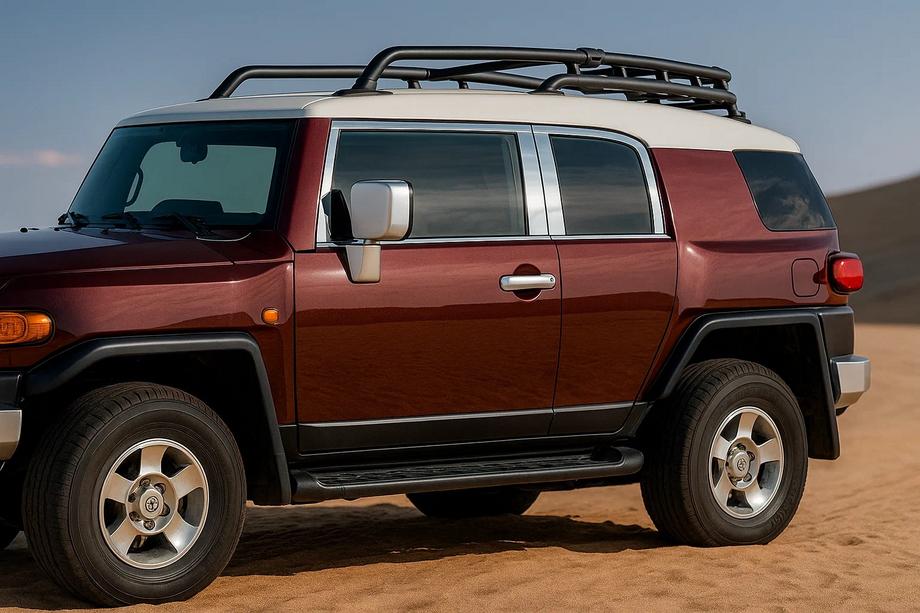 Toyota FJ Cruiser 2006–2022 Set raamstrips (RVS, 16-delig) Foto 1