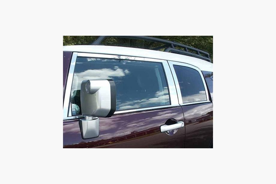 Toyota FJ Cruiser 2006–2022 Set raamstrips (RVS, 16-delig) Foto 7
