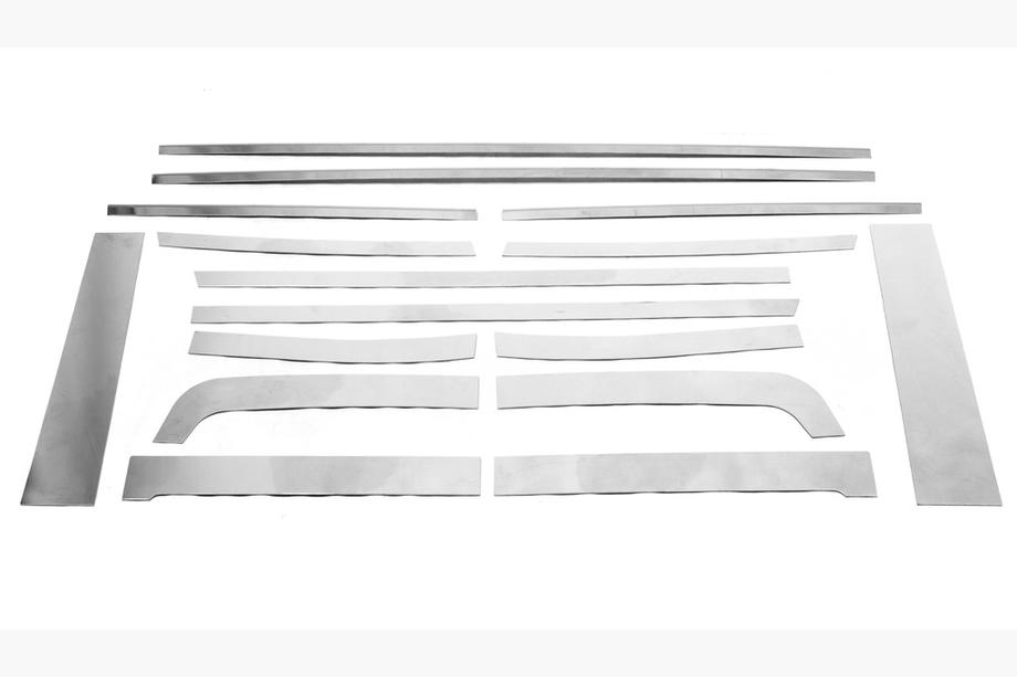 Toyota FJ Cruiser 2006–2022 Set raamstrips (RVS, 16-delig) Foto 14