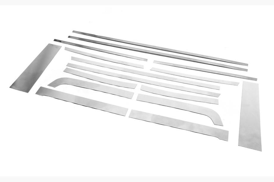 Toyota FJ Cruiser 2006–2022 Set raamstrips (RVS, 16-delig) Foto 15