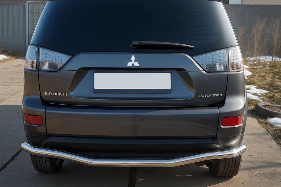 Mitsubishi Outlander 2006–2012 Achterbeschermbeugel D125201 (RVS) Image