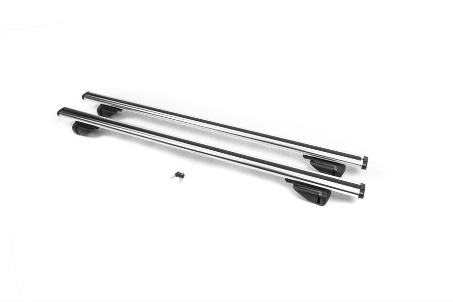 Mitsubishi Outlander 2006–2012 OEM dwarsdragers voor originele dakrails (2 stuks, grijs) Image