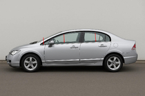 Honda Civic Sedan VIII 2006–2011 Onderste raamlijsten (6 stuks, RVS) OmsaLine - Italiaans roestvrij staal foto 1