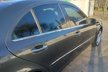 Mercedes E-class W211 2002–2009 Buitenste raamomlijsting (RVS) SW, Carmos - Turks staal (6 stuks) foto 12